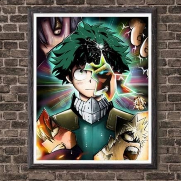 League One for All Izuku Wall Canvas Poster - Picture 1 of 10